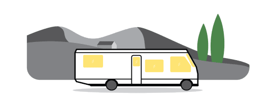 POP-UP TRAILER – CLASS A MOTORHOME